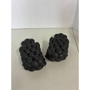 BRONAX Bubble Slides Black Textured Massage Cloud Slippers‎ Size 40-41 NEW